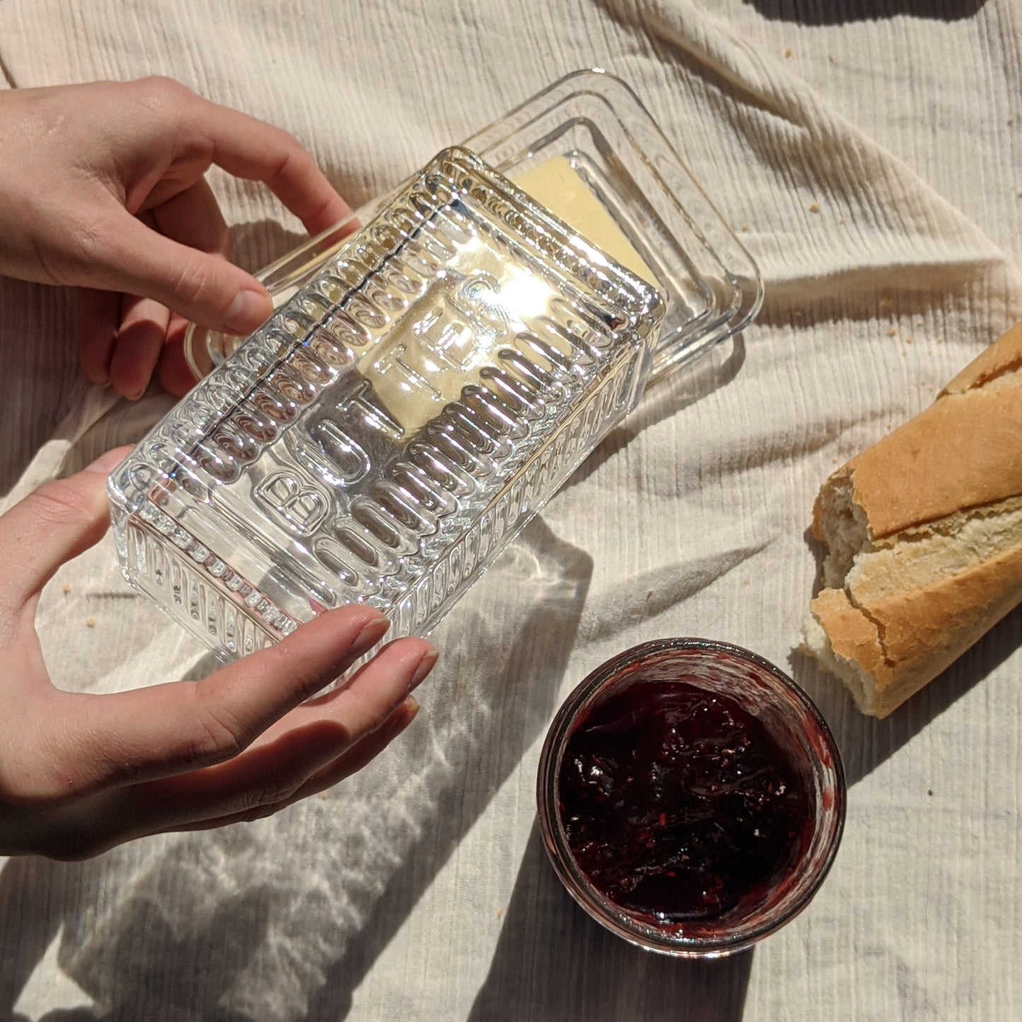 Glass Butter Dish
